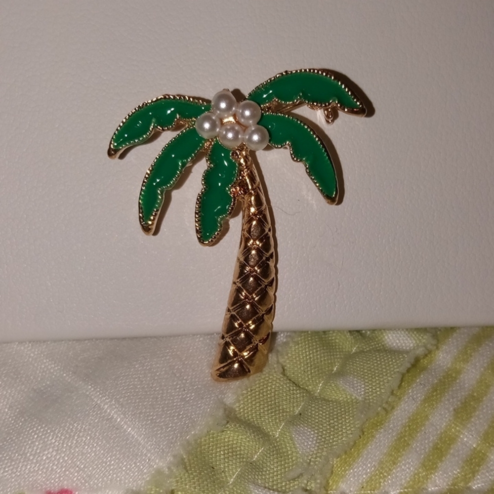 🆕 Palm Tree Brooch - Picture 4 of 4